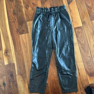 Abercrombie faux leather trousers